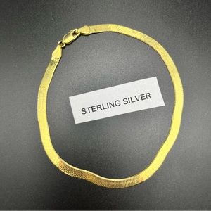 Giani Bernini Herringbone Link Chain Bracelet in 18k Gold-Plated Sterling Silver